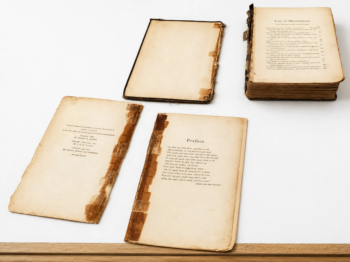 Historic book disassembled for conservation treatment